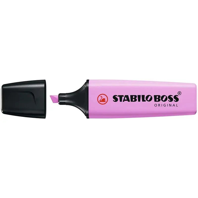 Pack De 10 Unidades Stabilo Boss 70 Pastel Marcador Fluorescente - Trazo Entre 2 Y 5mm - Recargable - Tinta Con Base De Agua - C Hecho A Mano
