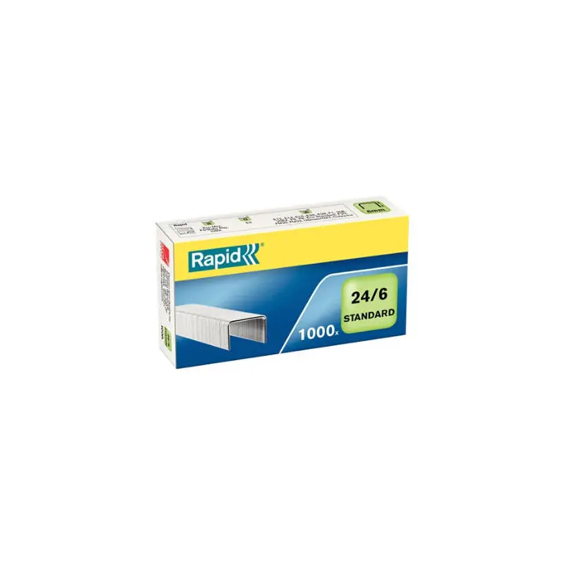 Pack De 20 Unidades Rapid Grapas 24/6 Confort - Hasta 20 Hojas - Caja De 1000 Grapas - Alambre Flexible Alta Calidad