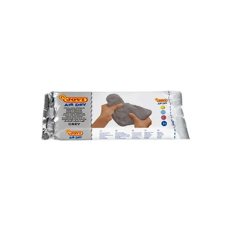 Jovi Air Dry Pastilla De Pasta Modelar Endurece Al Aire 250gr Gris Tendencia