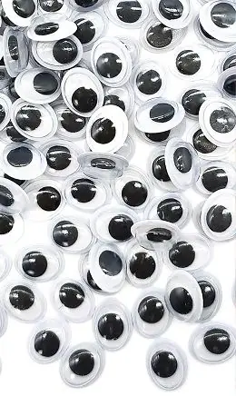 Precio De Fábrica Ojos móviles ovalados negros surtidos