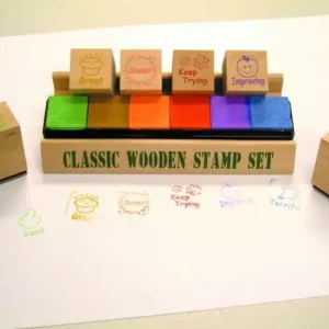 Sellos madera motivacionales inglés Oferta Especial