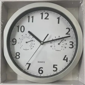 Hecho A Mano Reloj de pared cromado 26 cm.