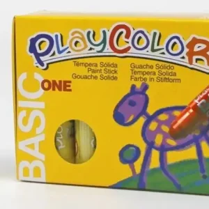 Témpera sólida PLAYCOLOR BASIC ONE Amarillo 12 und. Marca Reconocida