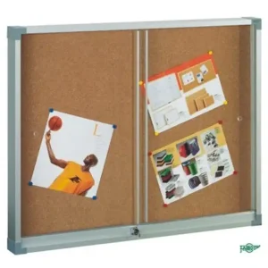 Vitrina para anuncios, estructura de aluminio, 80X100 cm. (Puertas de metacrilato) Bestseller