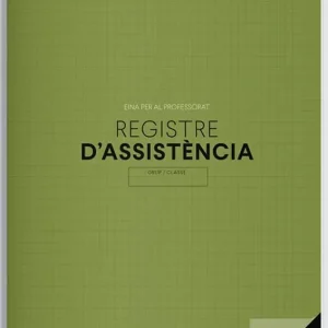 Imprescindible (Must-Have) Libro Registro Asistencia ADDITIO (CATALÁN)