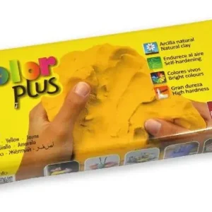 Súper Precio Arcilla COLORPLUS 500gr. Amarillo