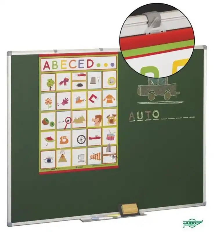 Descuento Pizarra verde estratificada 122 x 200 cm, m/aluminio