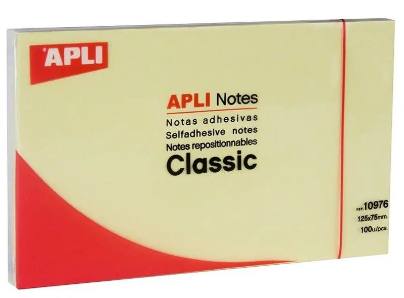 Descuento Notas adhesivas Classic 125 mm x 75 mm Amarillo