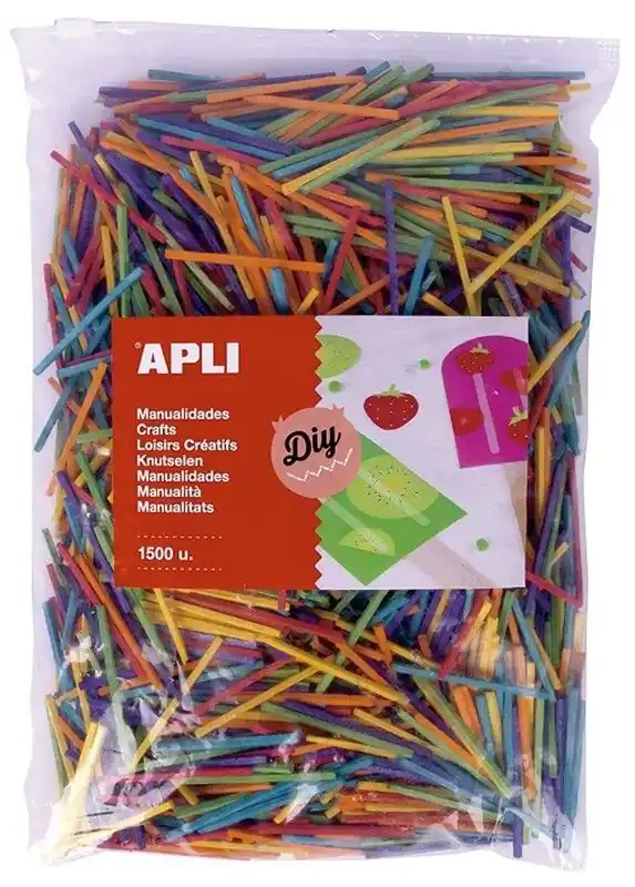 Palos mini madera colores surtidos 50 mm Garantía De Devolución De Dinero