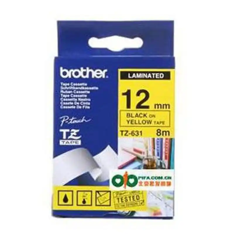 Pedido Al Por Mayor Cinta Brother laminada Amarillo/Negro Ref.TZ-631