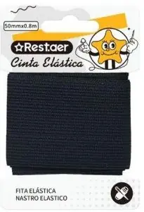 Mayoreo Goma elástica 5 cm x 80 cm negra