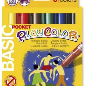 Témpera sólida PLAYCOLOR BASIC POCKET 6 colores Comprar En Línea