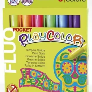 Precio Reducido Témpera sólida PLAYCOLOR POCKET FLUOR 6 colores