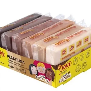 Plastilina JOVI bandeja 6 pastillas 50 g colores MULTICULTURAL Profesional