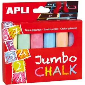 Tizas jumbo colores JUMBO CHALT surtidos 6 und. Favorito De Clientes