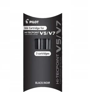 Certificado Recambio rotulador Pilot V-5 Recargable Negro