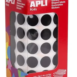 Marca Reconocida Gomets rollo redondos Ø 15 mm negro