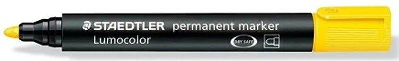Moderno Rotulador permanente LUMOCOLOR 352, Amarillo