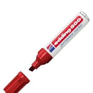 Últimas Unidades Rotulador permanente EDDING 500 Rojo p.biselada