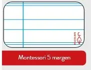 Rebajas Papel pauta MONTESORI 5 mm. A4 plantado 100 hojas