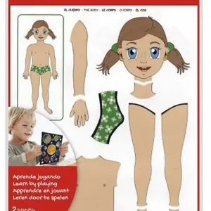 Venta Final Gomets temáticos El Cuerpo 2 hojas