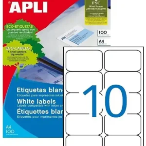 Etiquetas ordenador 99,1 mm x 57 mm 100 hojas Ordenar Ahora Mismo