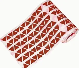 Gomets rollo triangulares 15 mm marrón Promoción