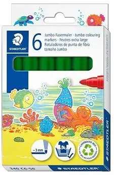 Stock Limitado Rotulador STAEDTLER Jumbo 340, Verde Oscuro