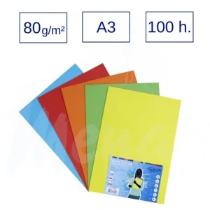 PAPEL A3 80 g 100 h COLORES INTENSOS Promoción Exclusiva
