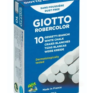 TIZA ANTIPOLVO BLANCA 10 ud GIOTTO ROBERCOLOR Oferta Flash