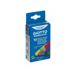 TIZA ANTIPOLVO COLORES 10 ud GIOTTO ROBERCOLOR Nueva Colección