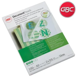 CARTERAS PLASTIFICADO A3 GBC 2 x 125 MICRAS BRILLO 100 Uds. Precio De Oferta