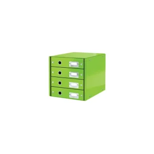Auténtico MODULO LEITZ PP 4 CAJONES VERDE