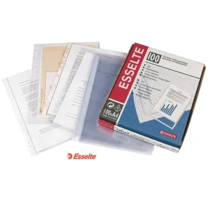 FUNDAS MULTITALADRO ESSELTE Fº PIEL NARANJA 100 uds. Compra Ahora