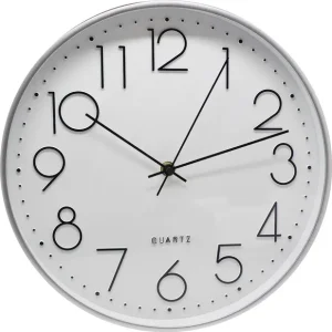 RELOJ DE PARED 30 cm Plata Imprescindible (Must-Have)