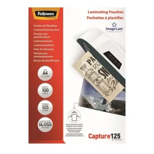 Mayoreo FUNDAS PLASTIFICAR 125 MICRAS A4 FELLOWES 100 Uds.