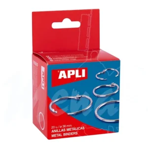 Mayoreo ANILLAS METÁLICAS APLI Ø 38 mm 20 ud