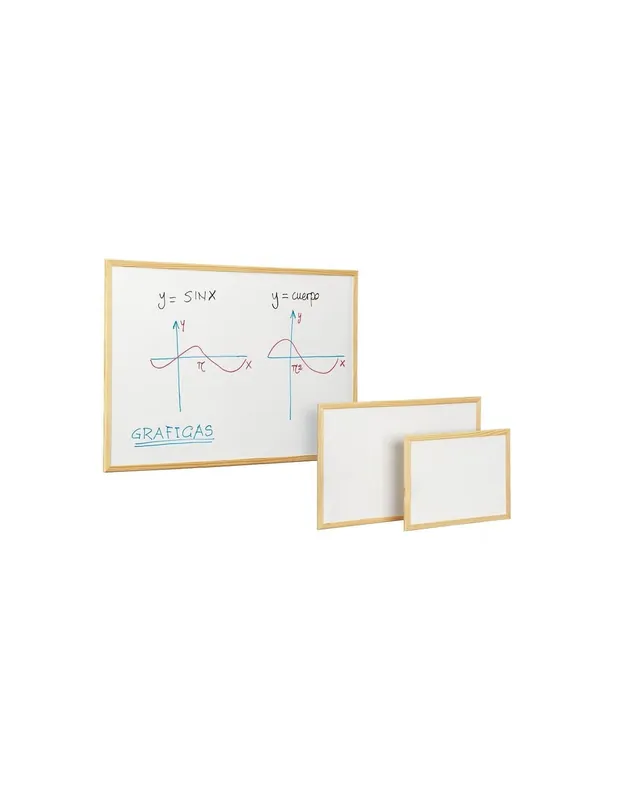 PIZARRA BLANCA MARCO PINO 30 X 40 CM Pago Seguro