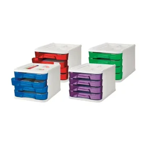 Mejor Calidad MODULO 4 CAJONES ROJO