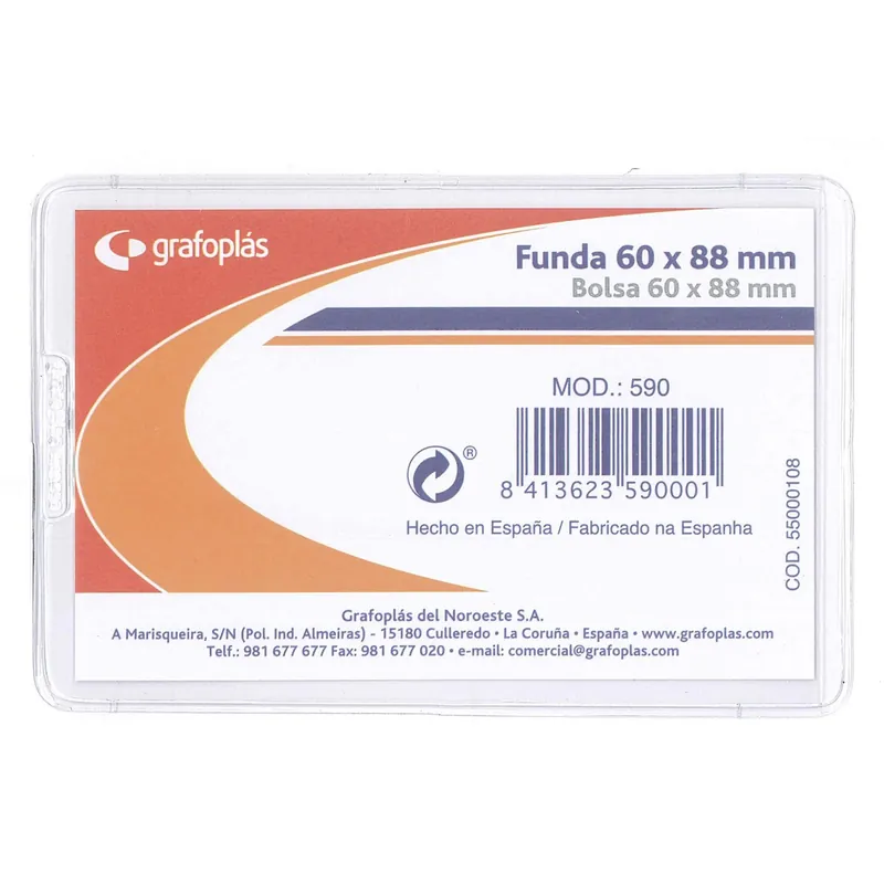 Pedido Al Por Mayor Fundas Portacarnet GRAFOPLAS NIF 60 x 88 mm, Caja x25