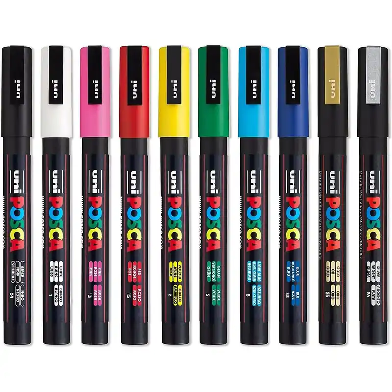A Buen Precio Rotuladores UNI Posca PC-3M, Pack x10 Colores Surtidos