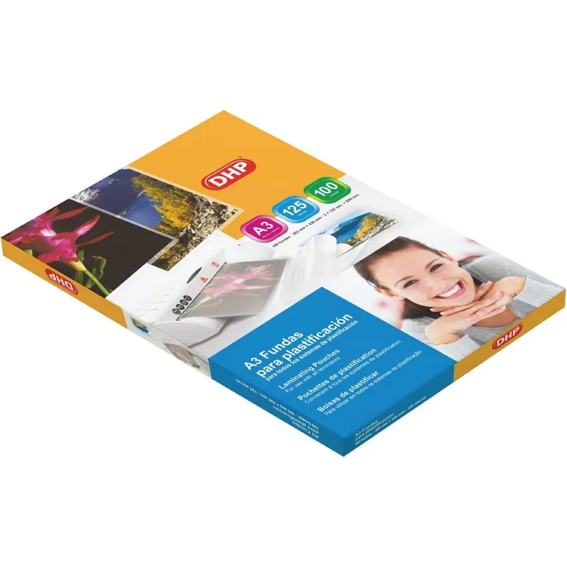 Disponible Ahora Funda Plastificar DHP 125 Micras, Caja x100