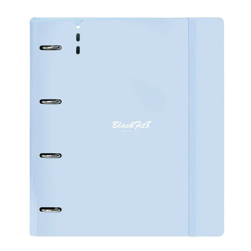 Artesanal Carpeta Equipada BLACKFIT8 Cool, Din-A4 4 Anillas 35 mm.