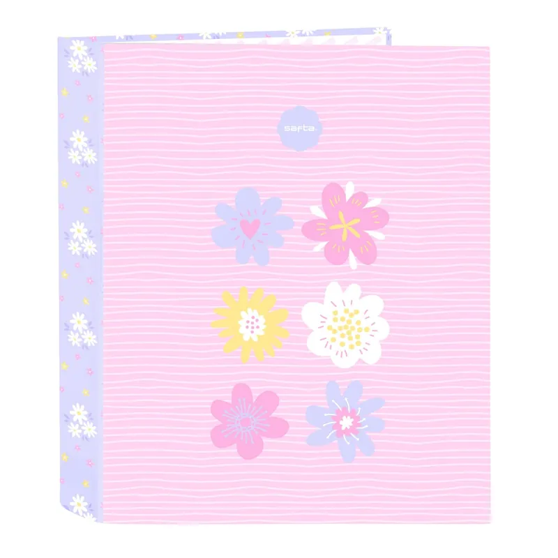 Promoción Carpeta Archivador SAFTA Bouquet, Folio 4 Anillas 40 mm.