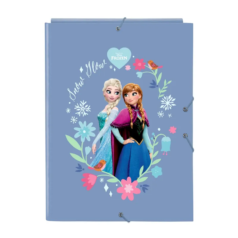 Carpeta Gomas Solapas FROZEN Snow Glow, Folio Envío Internacional