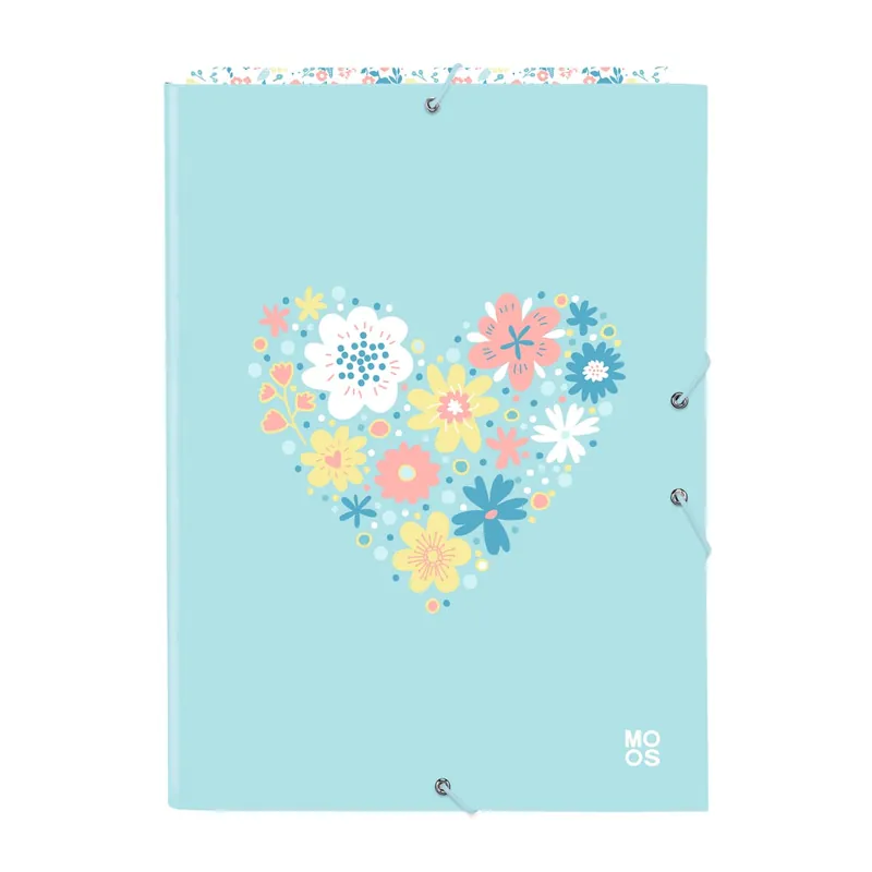 Carpeta Gomas Solapas MOOS Fiori, Folio Precio De Fábrica