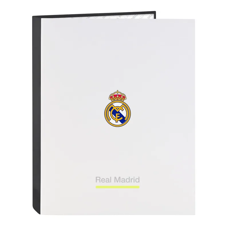 Bestseller Carpeta Archivador REAL MADRID 1ª Equip. 2025/26, Folio 4 Anillas 25 mm.