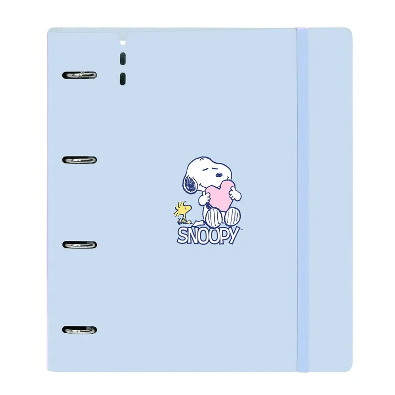 Carpeta Equipada SNOOPY Love, Din-A4 4 Anillas 35 mm. Envío Inmediato
