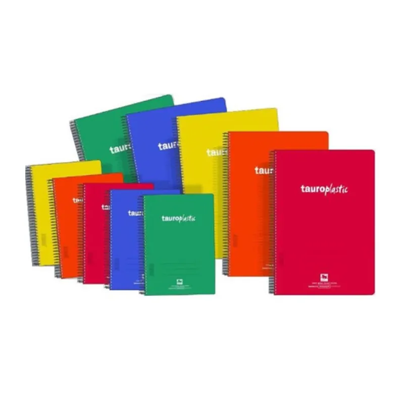 Entrega Rápida BLOC ESPIRAL TAURO PLASTIC Fº 80 H 2 RAYAS 3,5 MM