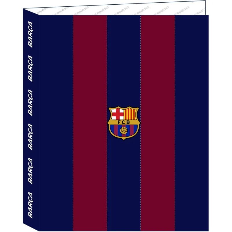 Disponible Ahora Carpeta Archivador F.C. BARCELONA 1ª Equip. 2023/24, Folio 4 Anillas 25 mm.
